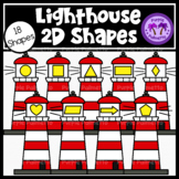 Lighthouse 2D Shapes Clipart