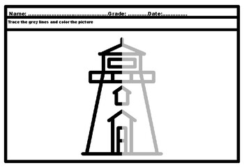 Lighthouse, Beach, Ocean, Nautical, Symmetry Art Puzzle Sub Plans, Year ...