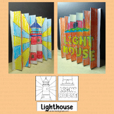 Lighthouse Craft Agamograph Art Coloring Activities Board 