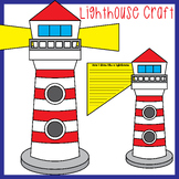 Lighthouse Craft & Writing Prompt, Summer Coloring Activit