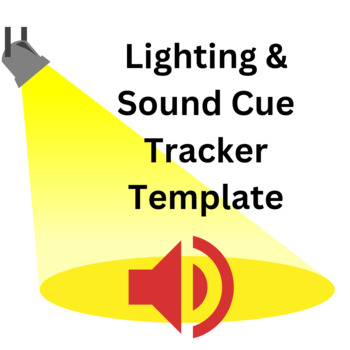 Preview of Lighting/Sound Cue Tracker Template