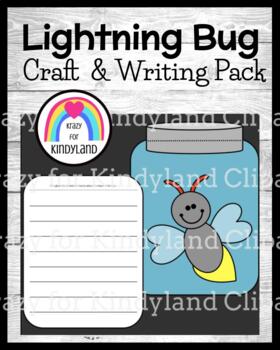 Preview of Lightning Bug Firefly Craft - Writing Activity - Bugs and Insects Science Center