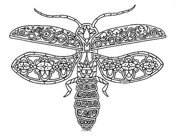 realistic firefly coloring pages