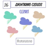 Lightning Clouds CLIP ART