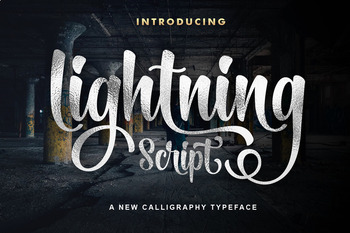 Preview of Lightning Script Font