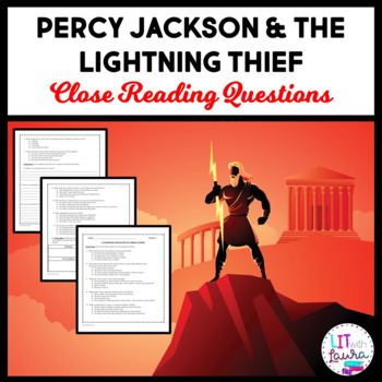 Preview of Percy Jackson and the Lightning Thief Close Reading Questions