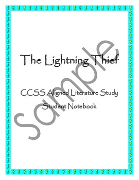 Preview of Lightning Thief Literature Study - Common Core Aligned