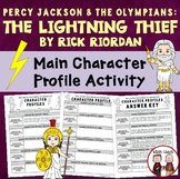 The Lightning Thief Reading Character Profile Activity