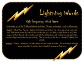 "Lightning Words" High Frequency Word Game