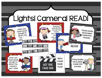 lights camera action bulletin board ideas