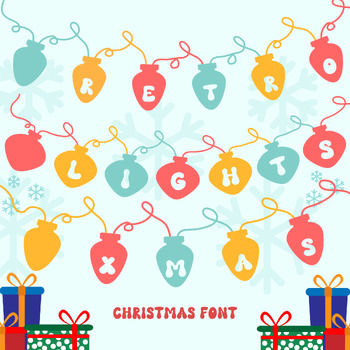 Preview of Lights Christmas - Christmas Decorative Font: Free for personal use