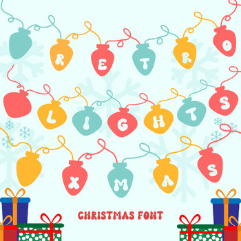 Preview of Lights Christmas - Christmas Decorative Font with commercial license