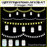 Lights & Mason Jars Clip Art