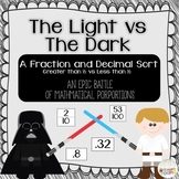 Light vs Dark Fraction and Decimal Benchmark Sort