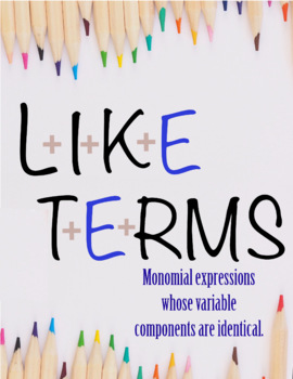 Preview of Like Terms