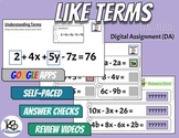 Like Terms - Digital Assignment