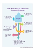 Like Terms and The Distributive Property (Answers)