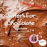 Like Water for Chocolate Novel Study Literacy Stations CCSS