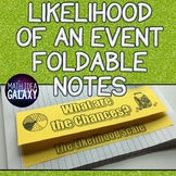 Likelihood of an Event - Foldable Notes