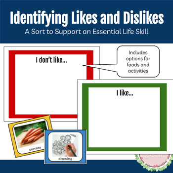 Preview of Likes and Dislikes: A Life Skill Sort to Practice Identifying Preferences