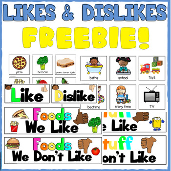 Preview of Likes and Dislikes Activities for 3K, Pre-K, Preschool and Kindergarten