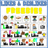 Likes and Dislikes Activities for 3K, Pre-K, Preschool and