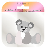 Lil Teddy bear template 1