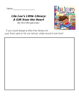Preview of Lila Lou's Little Library- Book Handout/Activity