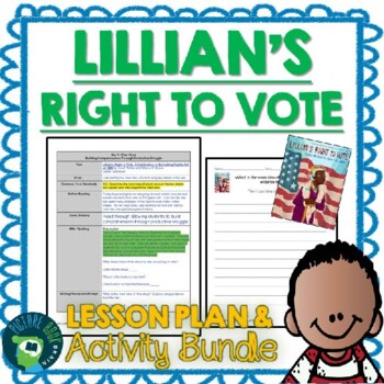 Preview of Lillian's Right To Vote by Jonah Winter Lesson Plan and Activities