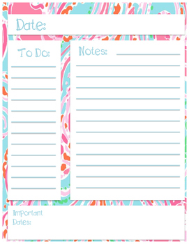 Preview of Lilly Inspired Note Page 4