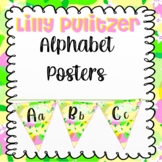 Lilly Pulitzer Alphabet Banner