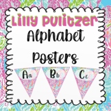 Lilly Pulitzer Alphabet Banner