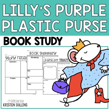 Lilly's Purple Plastic Purse O/P