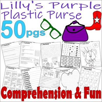 Preview of Lilly's Purple Plastic Purse Read Aloud Book Companion Reading Comprehension