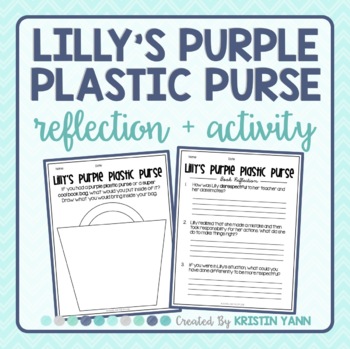 Preview of Lilly's Purple Plastic Purse - Reflection and Activity (Showing Respect)