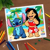 Lilo & Stitch Coloring Pages for Kids