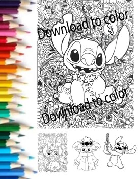 Lilo and Stitch Coloring book :80 Activity pages for Kids - Activity ...