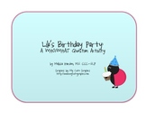 Lilo's Birthday Party: A Who and What Question Activity