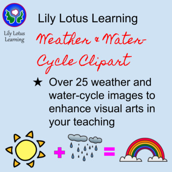 Preview of Lily Lotus Learning Weather Clipart