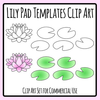 Lily Pad Blank Templates For Making Patterns Or Board Games Clip Art