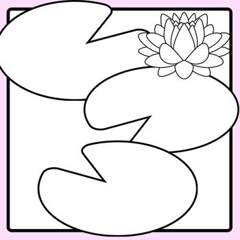 Lily Pad Blank Templates For Making Patterns Or Board Games Clip Art