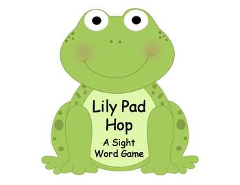 Preview of Lily Pad Hop Fry Sight Word Game {FREEBIE}