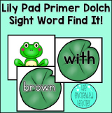 Lily Pad Primer Dolch Sight Word Find It! | Leap Day Literacy