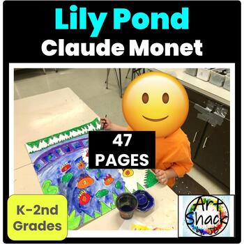 Preview of Lily Pond Painting Unit: Monet-inspired-Google Slides & PDF File included.