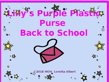 Preview of Lily's Purple Plastic Purse Back to School