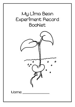 Preview of Lima Bean experiment booklet