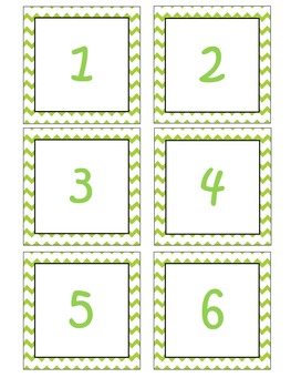 Lime Green Pocket Chart