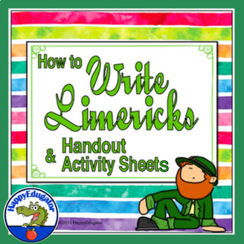 Preview of Limerick Poems - How to Write Limericks Templates and Easel Digital Activity