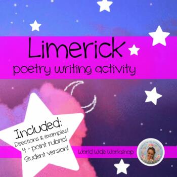 Preview of Limerick Poetry Writing Activity, Example, and Rubric 