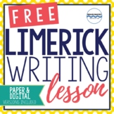 St. Patrick's Day Free Limerick Writing Lesson - Digital and Paper Version